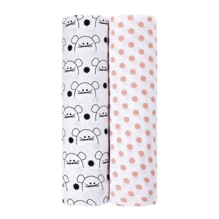 Pack 2 Muselinas XL Lässig 120x120cm | Suaves y Transpirables