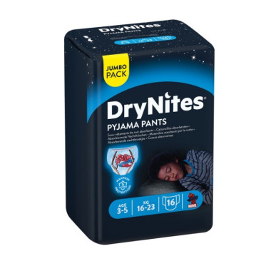 Pañales DryNites Huggies 3-5 años | Protección Nocturna | Más Pañales