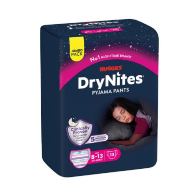 Pañales DryNites Huggies 8-15 años | Protección Nocturna | Más Pañales