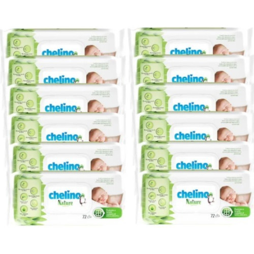 Chelino Toallitas Nature , Pack Ahorro 12x72