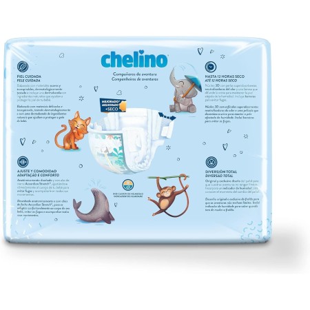 Pañal Chelino Talla 4 (9-15 Kg). Gateo , Pack Ahorro 204 Und