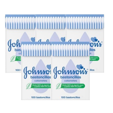 Bastoncillos Johnson´s Baby. Pack Ahorro 5 x 100