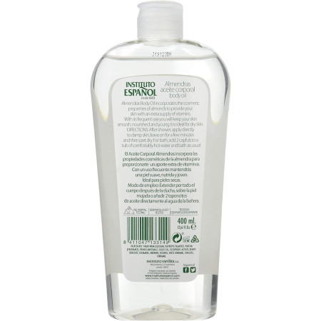 Aceite corporal de almendras Ánfora Instituto Español. Pack Ahorro