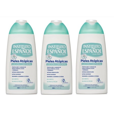 Loción corporal piel atópica Instituto Español. Pack Ahorro 3 x 300 ml