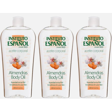 Aceite corporal de almendras Ánfora Instituto Español. Pack Ahorro