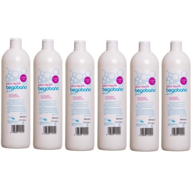Jabón líquido dermatológico Begobaño. Pack Ahorro 6x 1000 ml