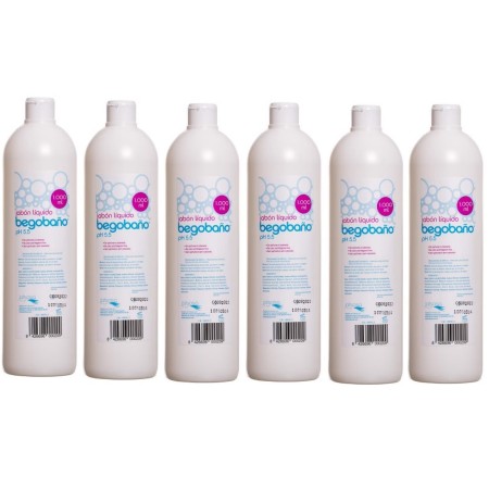 Jabón líquido dermatológico Begobaño. Pack Ahorro 6x 1000 ml