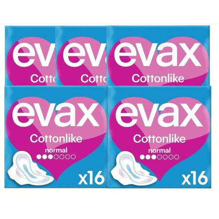 Compresas Evax Cottonlike Alas Normal. Pack