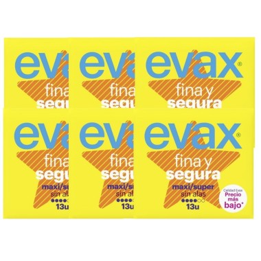 Compresa Evax F&S super sin alas. Pack Ahorro