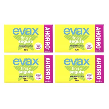 Compresa Evax F&S Normal sin alas. Pack