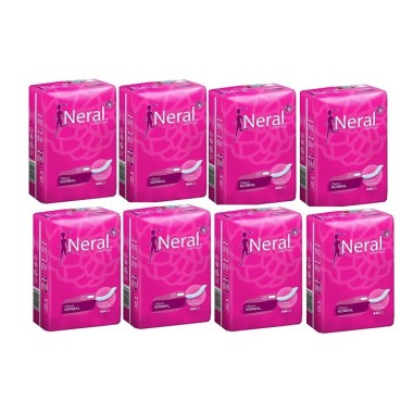Compresa clásica adherente normal ultrasuave Neral. Pack Ahorro 8 x 20