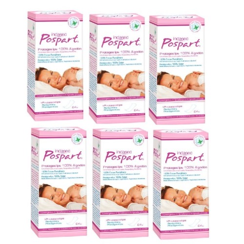 Protegeslips tocológicos postparto algodón Indasec. Pack Ahorro