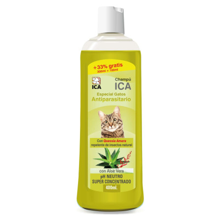 Champú antipar·sitos con Aloe Vera para gatos