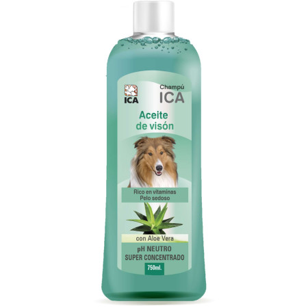 Champú de aceite de visón con Aloe Vera para perros