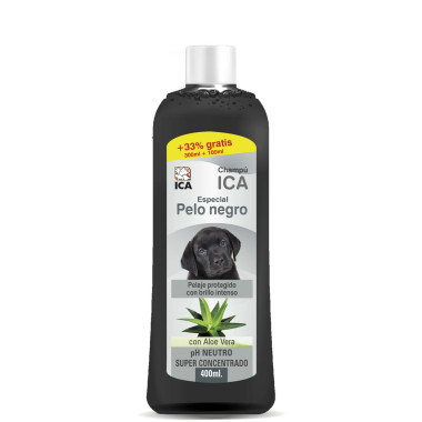 Champú especial pelo negro con Aloe Vera para perros