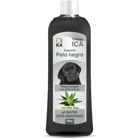Champú especial pelo negro con Aloe Vera para perros