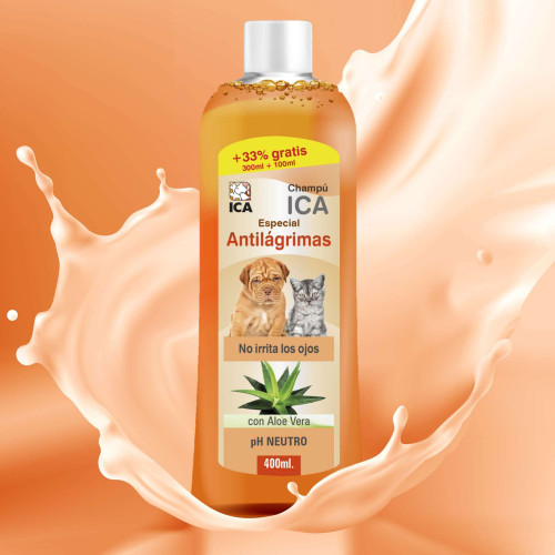 Champú antil·grimas con Aloe Vera para perros y gatos