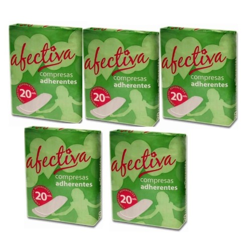 Compresa normal Afectiva. Pack Ahorro