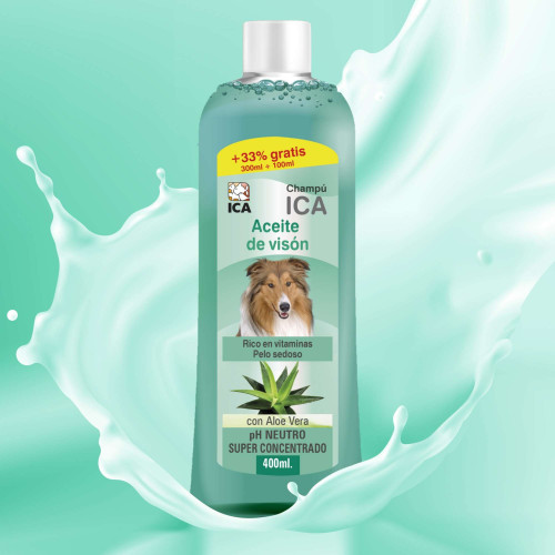 Champú de aceite de visón con Aloe Vera para perros