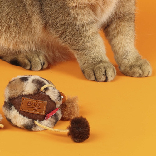 Pelota de piel eco line - CATCH & SCRATCH con silvervine GiGwi