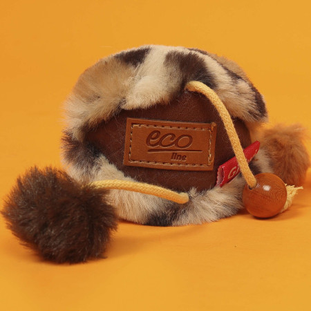 Pelota de piel eco line - CATCH & SCRATCH con silvervine GiGwi