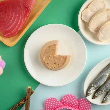 Lata de patÈ con anchoa para gatos MOOCHIE cuidado digestivo