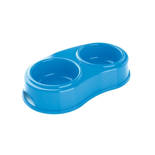 Comedero doble GP. 26x13xcm, 0.5 litro