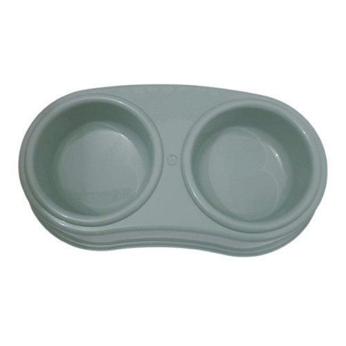 Comedero doble GP. 26x13xcm, 0.5 litro