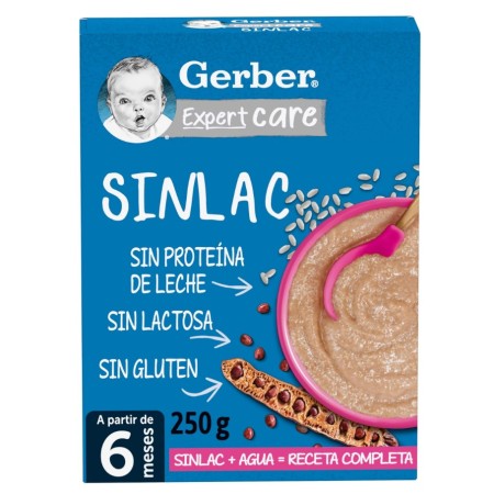 Gerber papilla sin lactosa 250g . Nestle