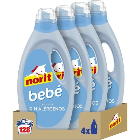 Gel detergente ropita de bebé y pieles atópicas 1125 ml Norit . Pack Ahorro 4 x 1125 ml
