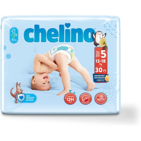 Pañal Chelino Talla 5 (13-18 Kg). Pasitos 30 Ud.