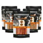 Snack tiras de pollo NutraDog.Pack Ahorro 5 x 350 gr