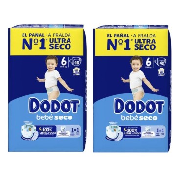 Pañales Dodot Talla 6 Bebé-Seco 【 OFERTA 】