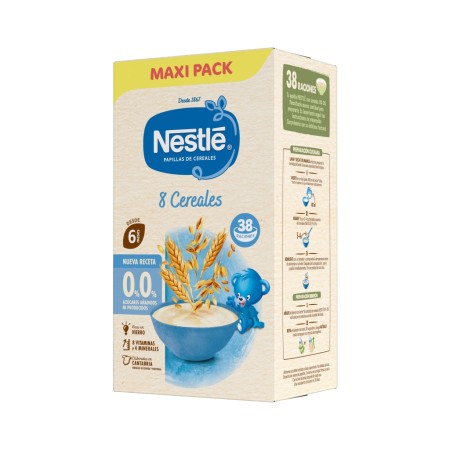 Papilla 8 cereales (NUEVA RECETA), formatos ahorro. Nestlé