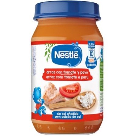 Potito Arroz con tomate y pavo 190g. Nestlé