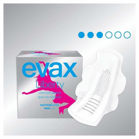 Compresa Evax Liberty normal con alas (12 Uds.)