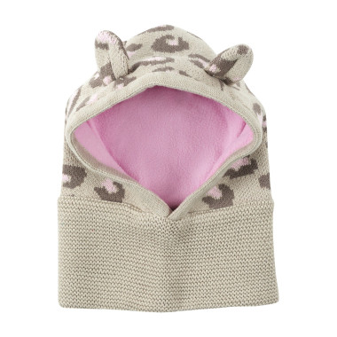 Gorro de Invierno Leopardo 6-12 meses. Zoocchini