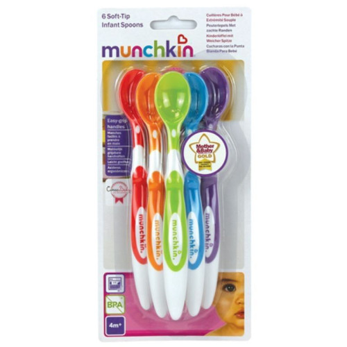 Pack Cucharas Punta Blanda (6 Ud.).  Munchkin