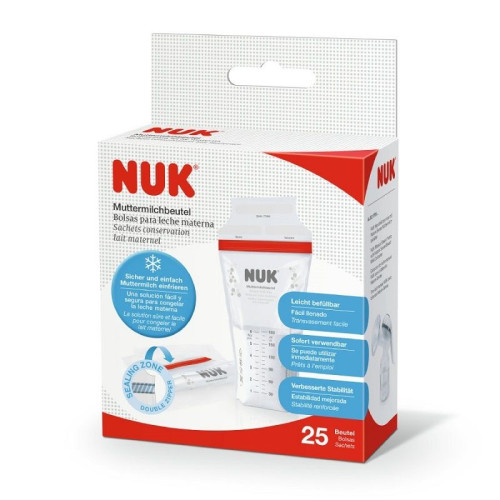 Nuk bolsas de leche materna