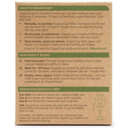 Copa menstrual - Organii