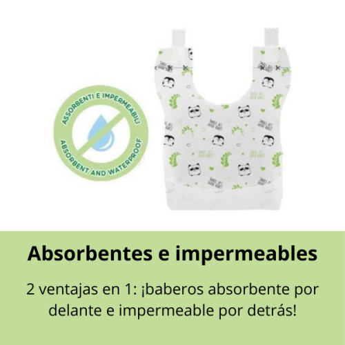 Baberos Monouso Biodegradables 36 uds. Chicco
