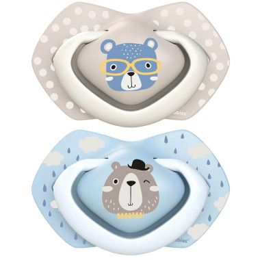 Pack Chupetes de silicona BONJOUR PARIS (6-18)meses, 2 uds. Canpol Babies