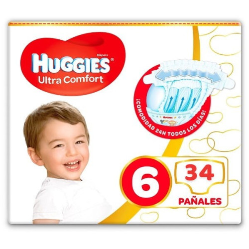 Pañales Huggies Ultra Confort Talla 6