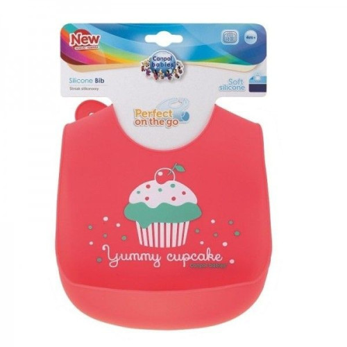 Babero de Silicona-Cupcake.  Canpol Babies