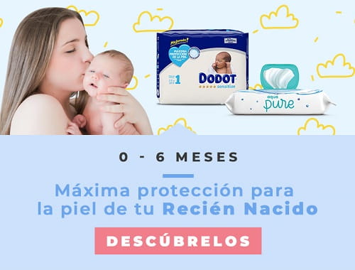 Productos Dodot de 0 a 6 meses