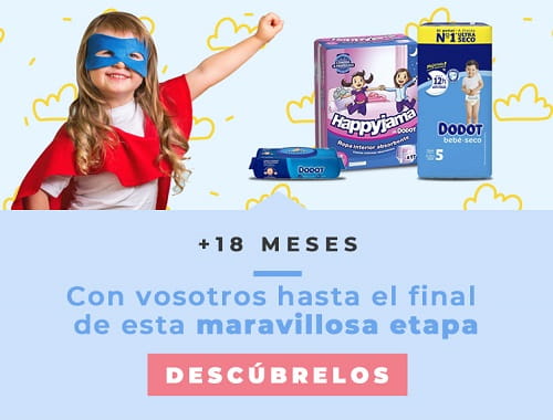 Productos Dodot a partir de 18 meses