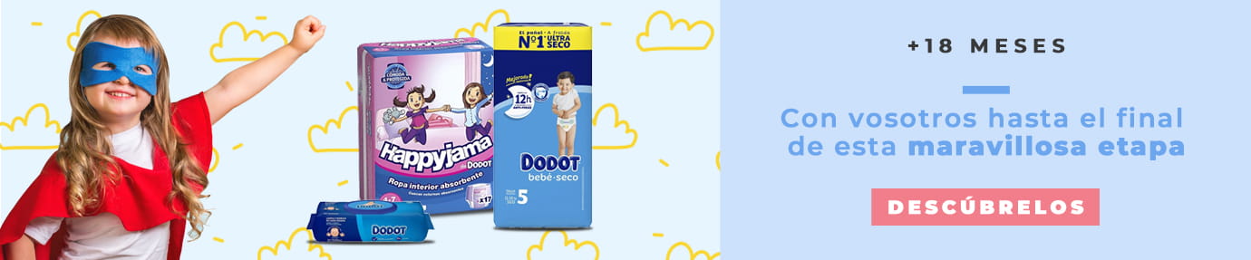 Productos Dodot a partir de 18 meses
