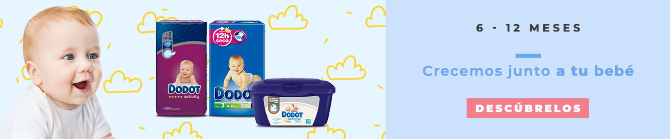 Productos Dodot de 6 a 12 meses